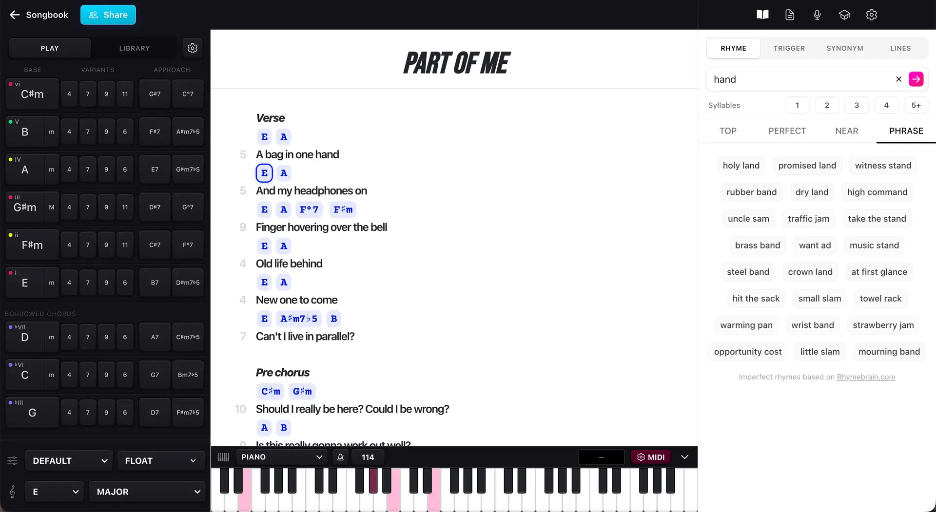 Chorus app screenshot