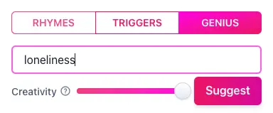 Enter a theme or topic for your song ideas
